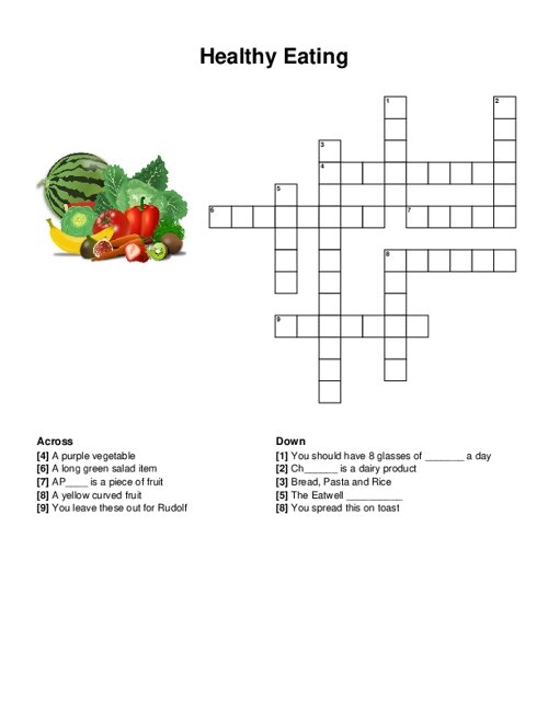 Mental Health Crossword Puzzle