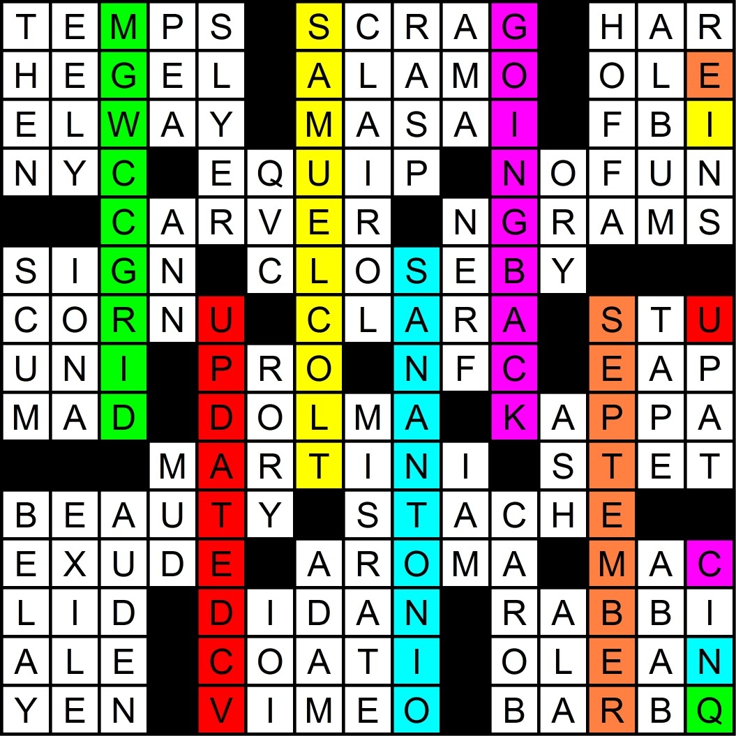 exude crossword clue