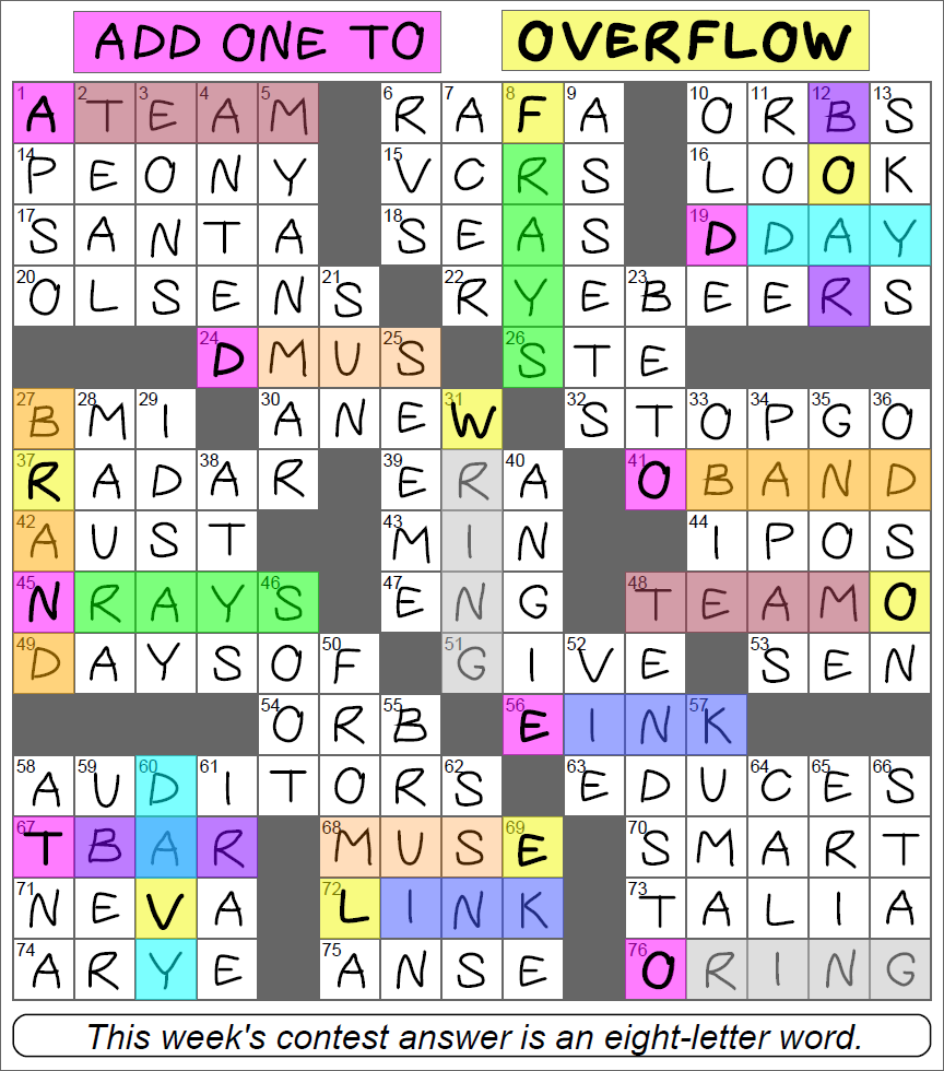 MGWCC 809 Friday December 1st 2023 Family Man Matt Gaffney s Weekly Crossword Contest