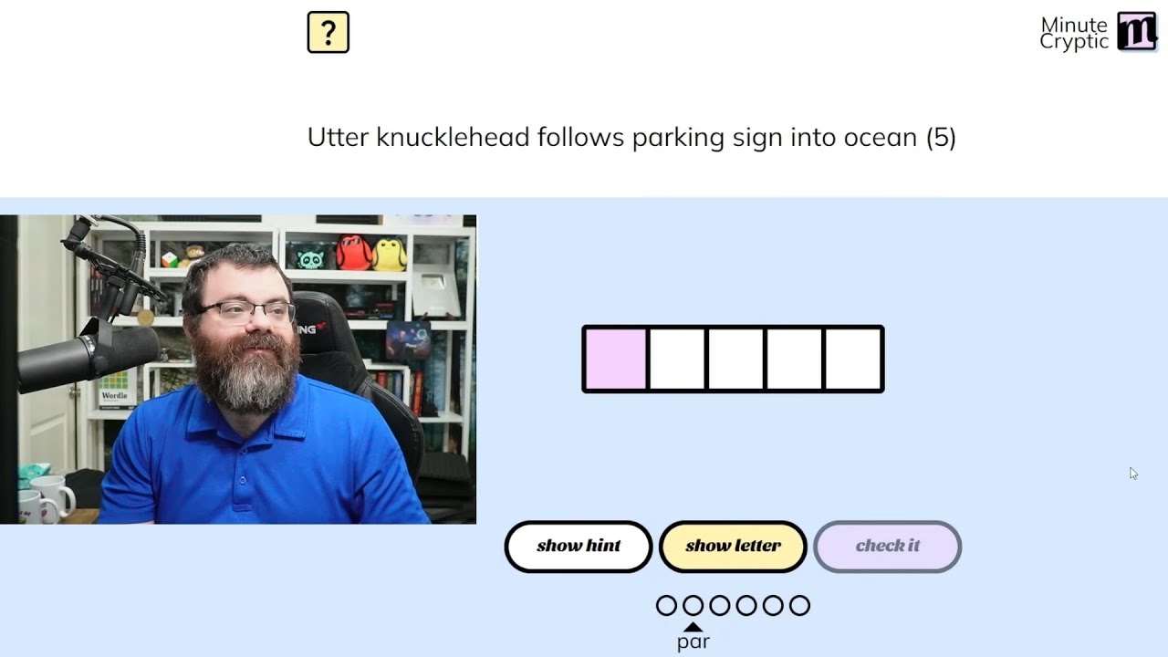Minute Cryptic Feb 6th 2025 wordgames crypticcrossword crossword YouTube