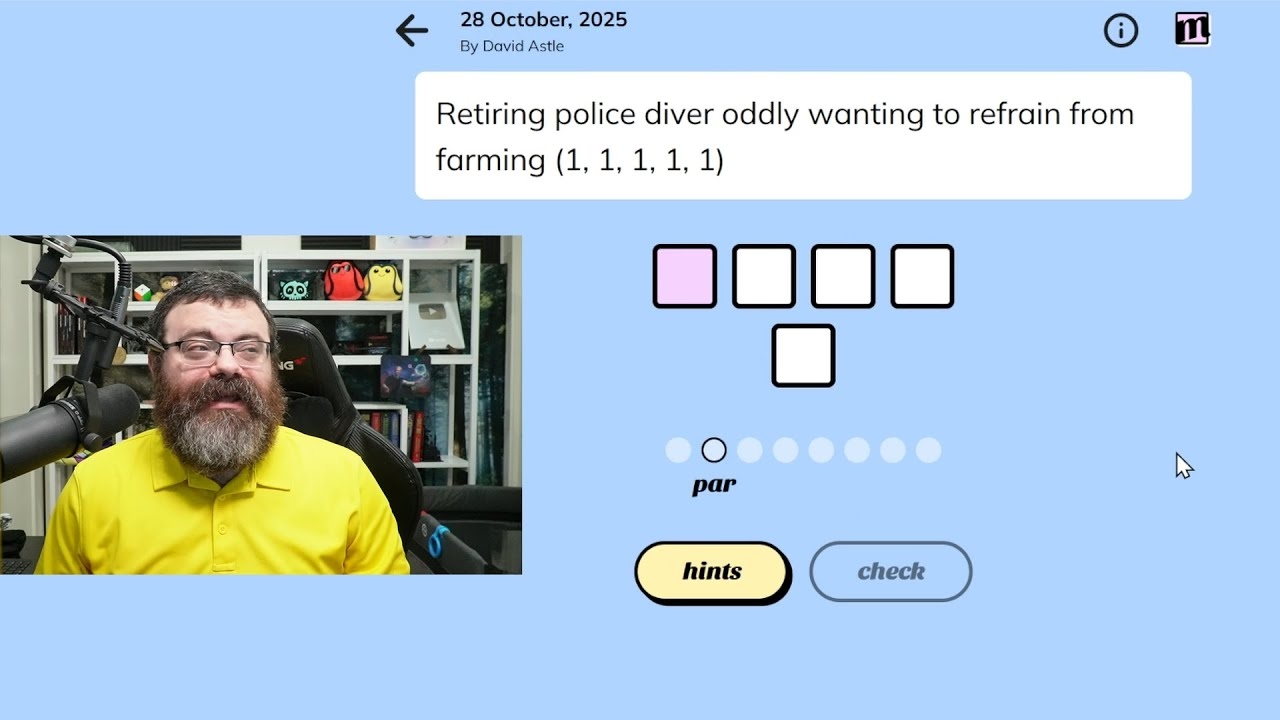 Minute Cryptic Oct 28th 2025 wordgames crypticcrossword crossword YouTube Minute Cryptic Oct 28th 2025 wordgames crypticcrossword crossword YouTube