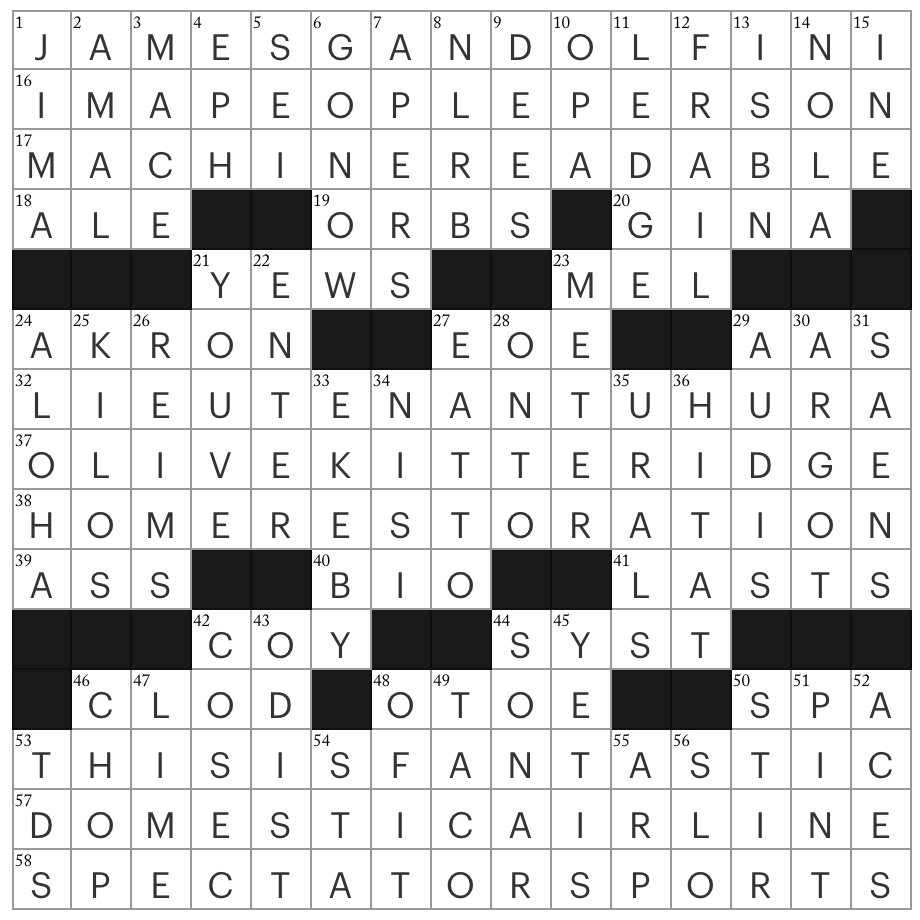 Monday August 10 2020 Diary Of A Crossword Fiend