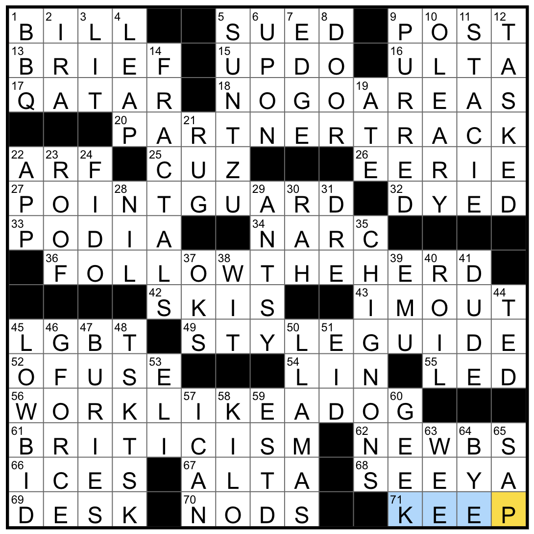 Monday January 20 2025 Diary Of A Crossword Fiend