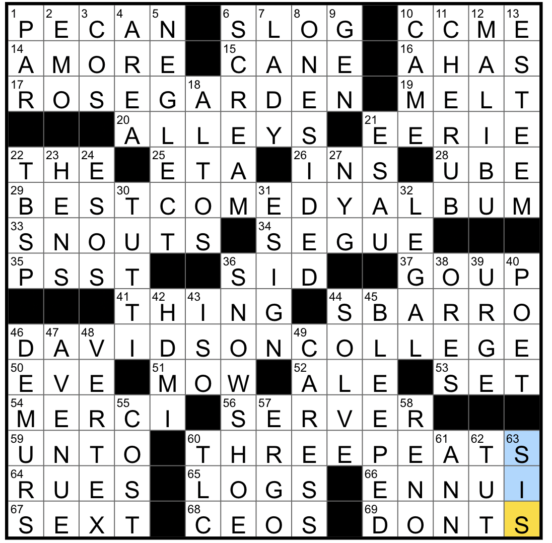 Monday January 26 2026 Diary Of A Crossword Fiend