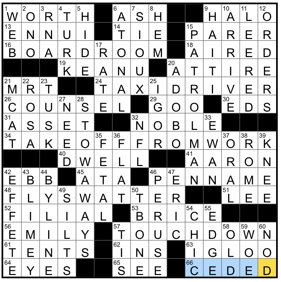 Monday January 5 2026 Diary Of A Crossword Fiend