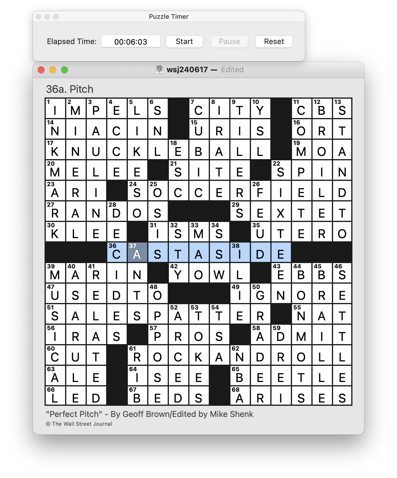 Monday June 17 2024 Diary Of A Crossword Fiend