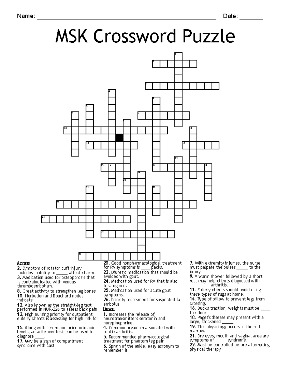 ankle bones crossword ankle bones crossword