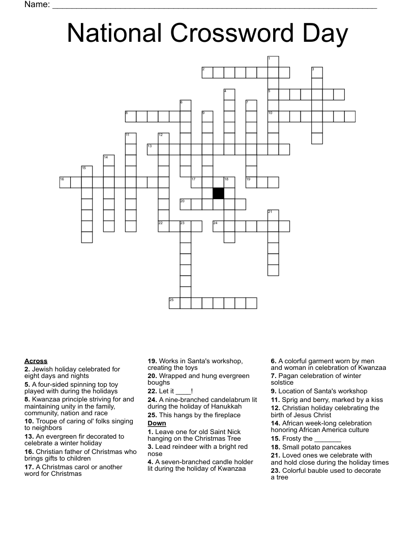 National Crossword Day WordMint