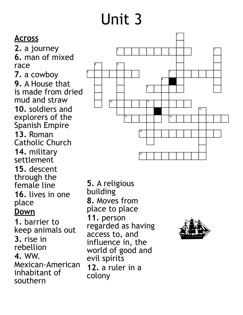 Native American Crossword Puzzle WordMint