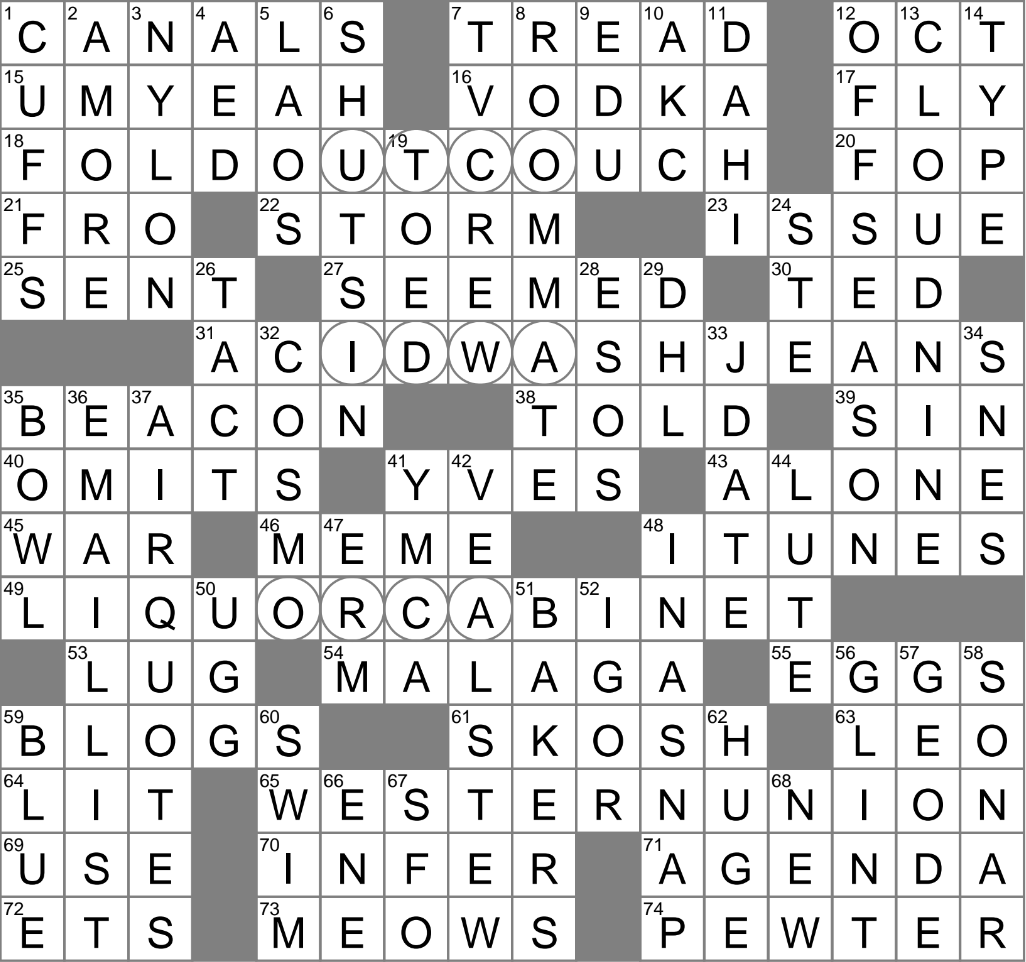 networks for short crossword