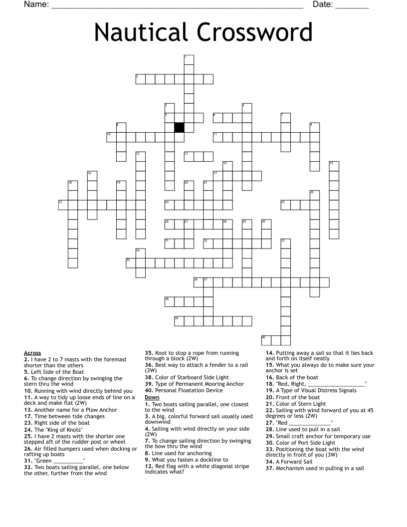 simple boat crossword simple boat crossword