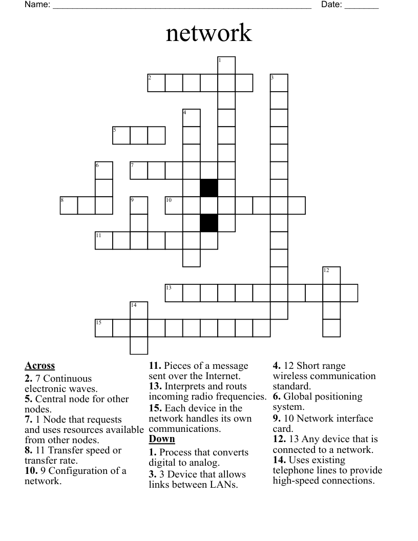 Network Crossword WordMint