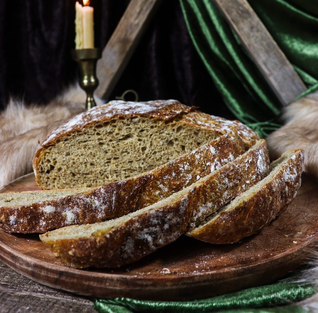 No Knead Rye Bread Rhubarb Lavender