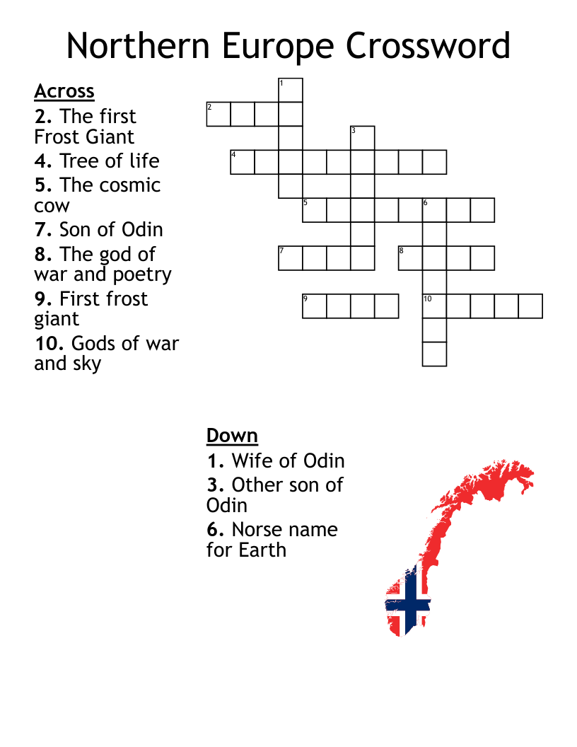 norse god of war crossword clue