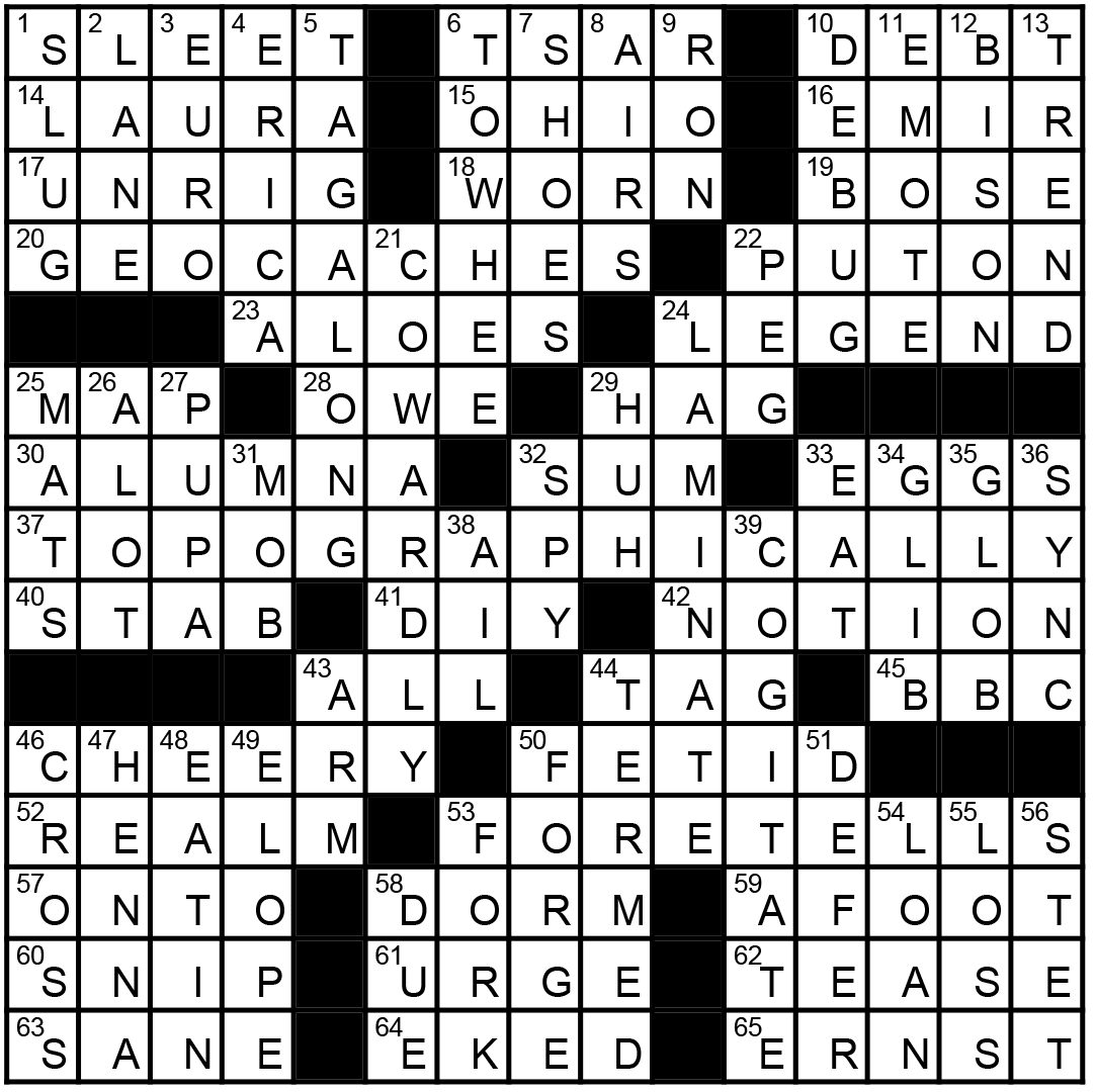 November Crossword The Castle Pines Connection