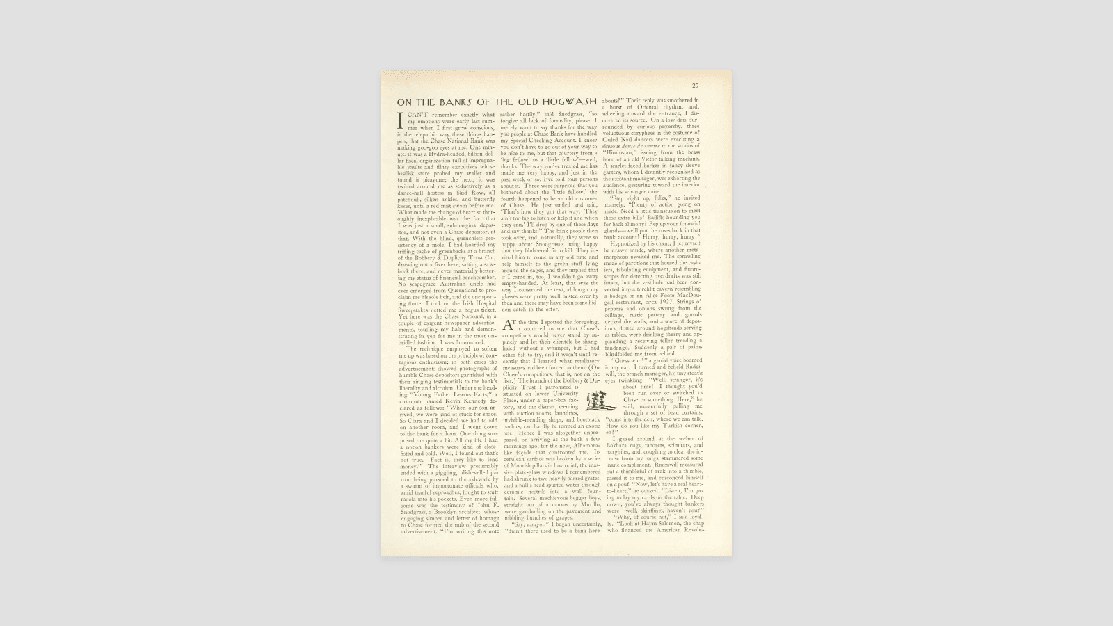 On The Banks Of The Old Hogwash The New Yorker