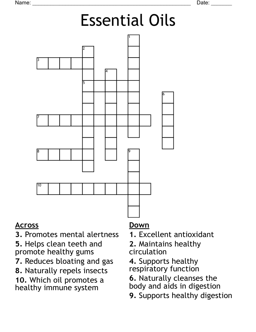 essential crossword puzzle clue