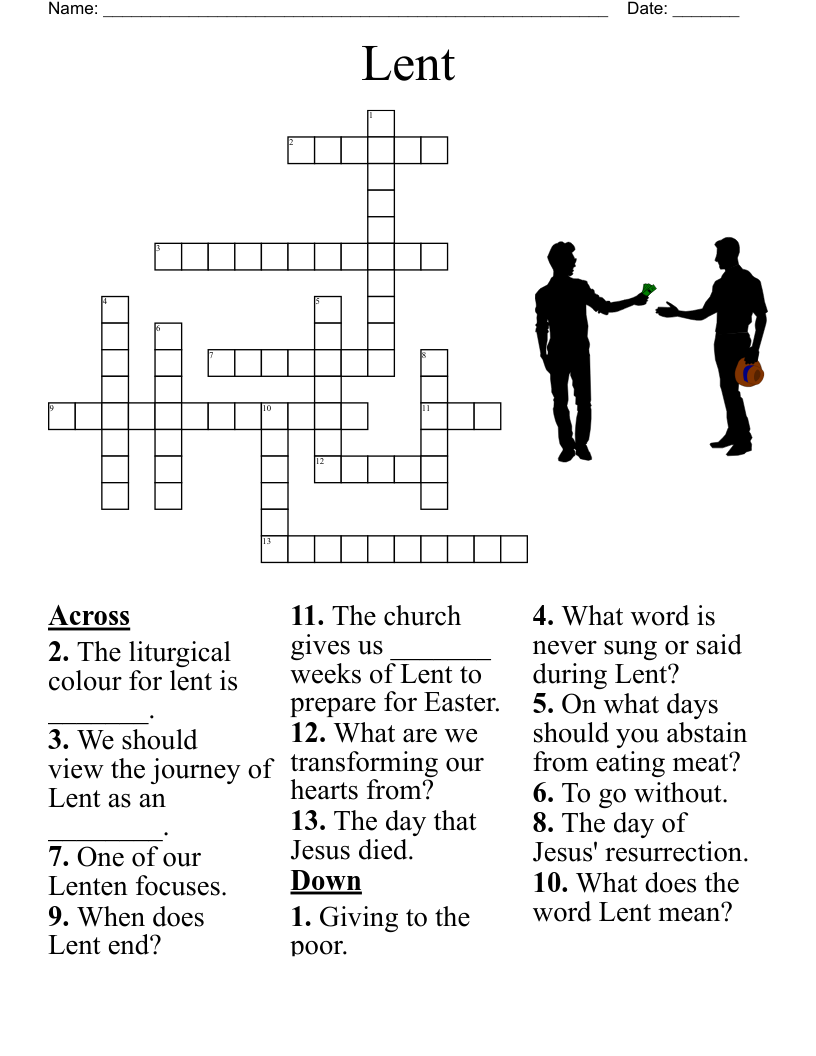 Organization Of The Church Crossword Puzzle WordMint