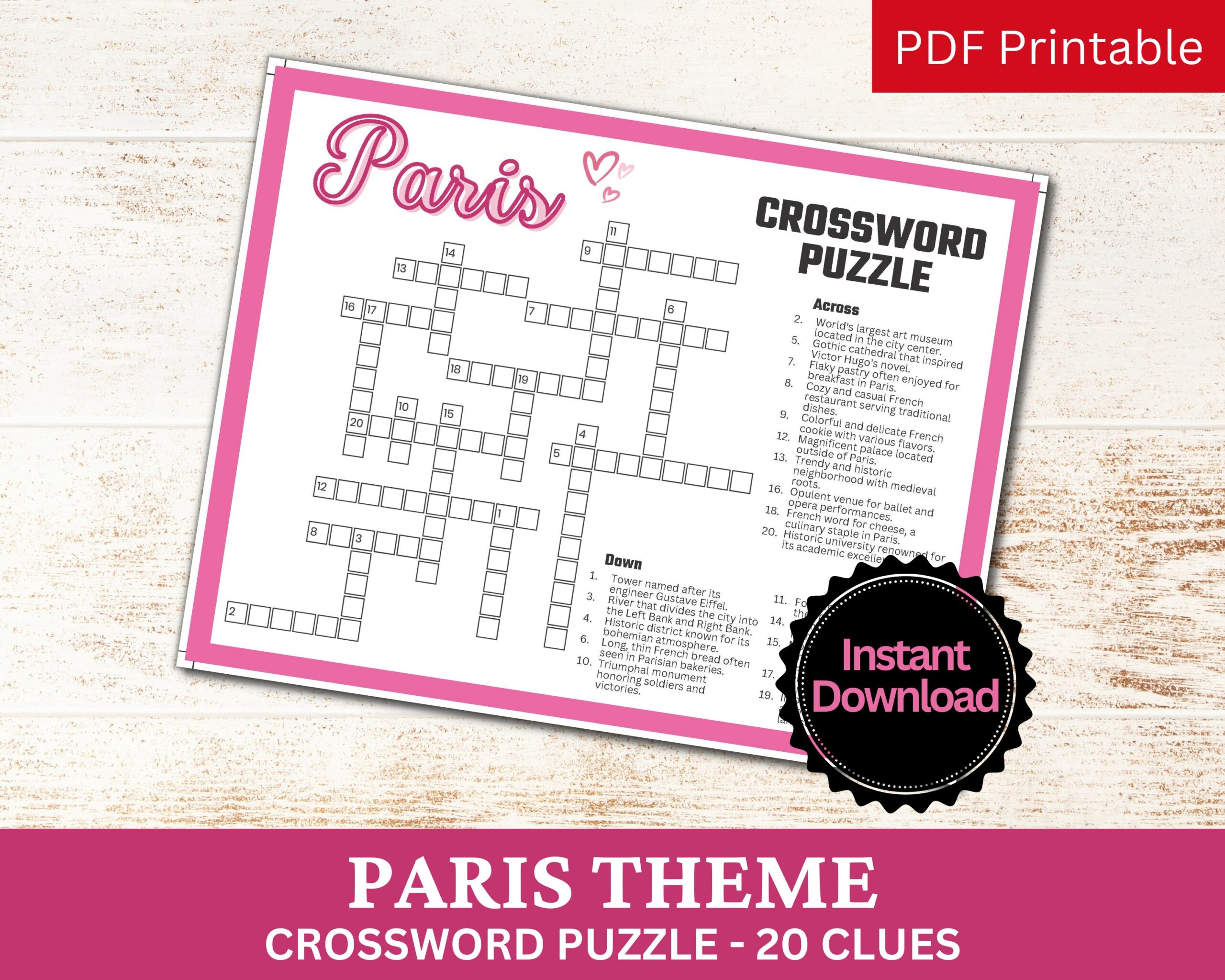 Paris Word Game Etsy