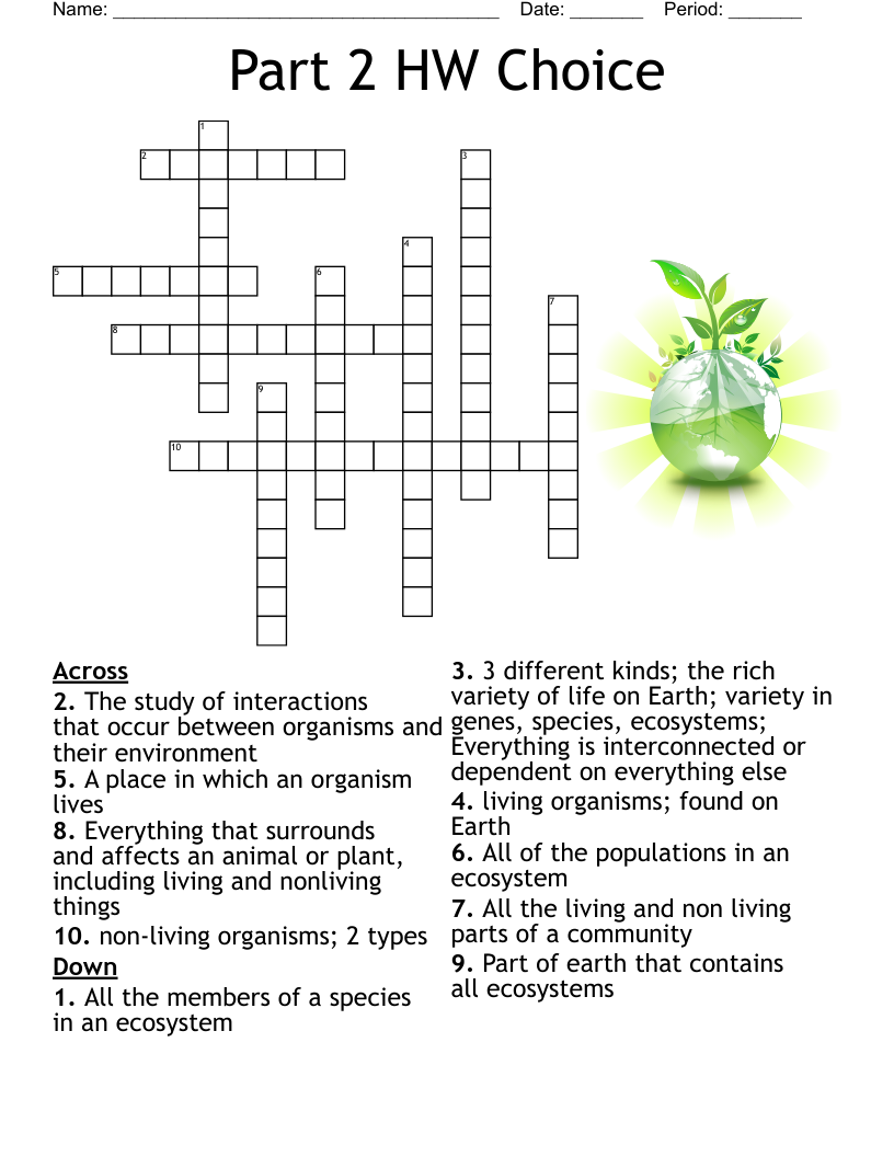Part 2 HW Choice Crossword WordMint Part 2 HW Choice Crossword WordMint