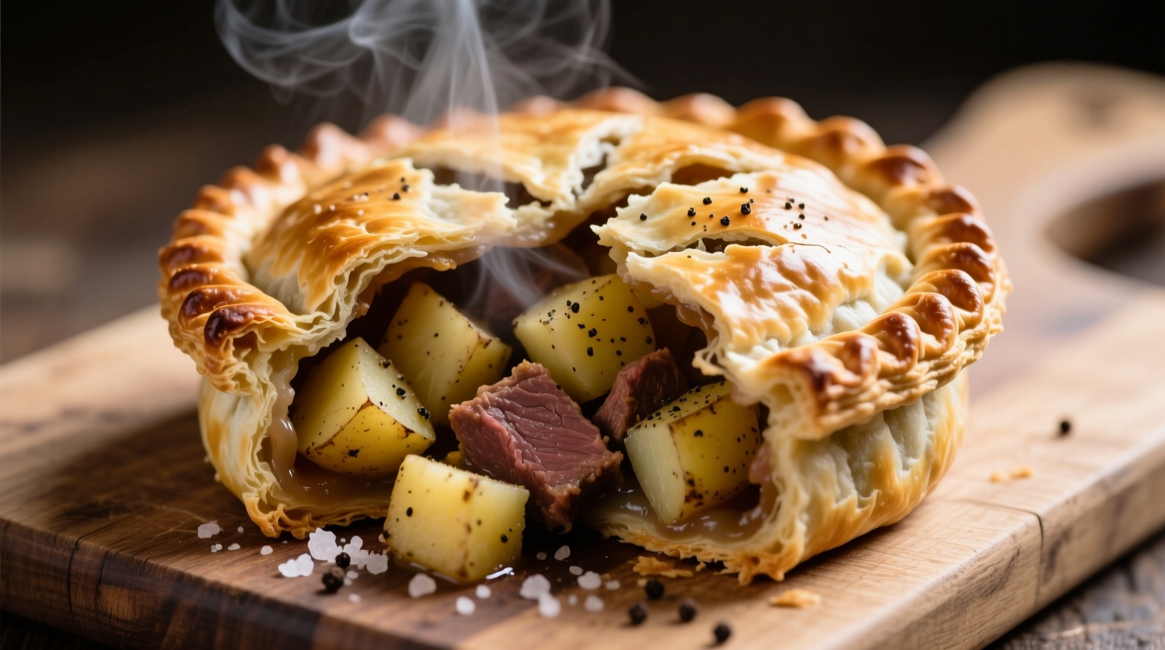 Pasty Mashed Potato Filled Pastry Crossword Answer