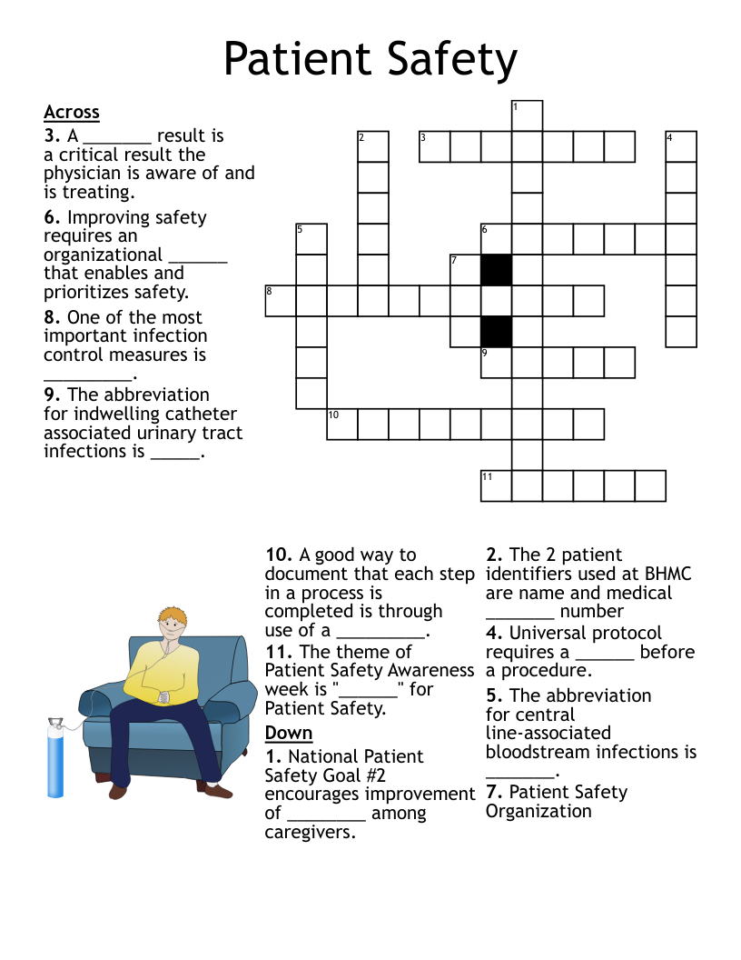 Patient Safety Crossword WordMint