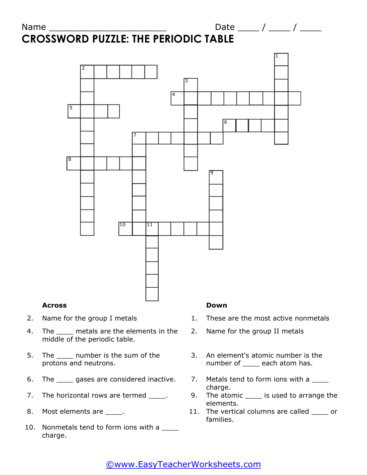 Periodic Table Crossword Puzzle Answers Cabinets Matttroy Periodic Table Crossword Puzzle Answers Cabinets Matttroy