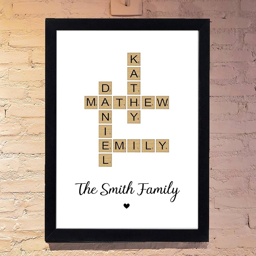 Personalized Family Crossword Puzzle Wall Art Print Custom Family Sign Poster Home Decor Gift For Christmas Birthday Valentine s Day Amazon ca Home Personalized Family Crossword Puzzle Wall Art Print Custom Family Sign Poster Home Decor Gift For Christmas Birthday Valentine s Day Amazon ca Home