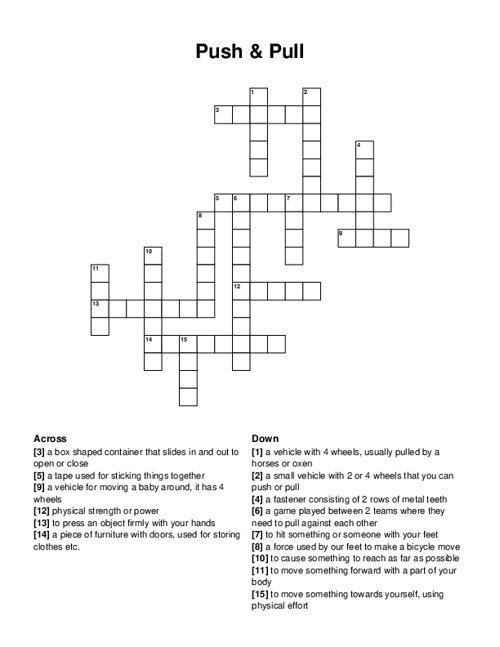 Physics Crossword Puzzle