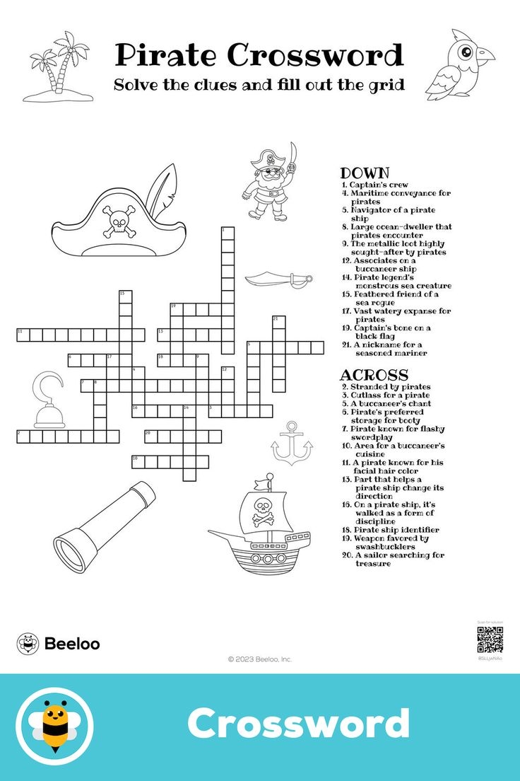pirate crossword clue