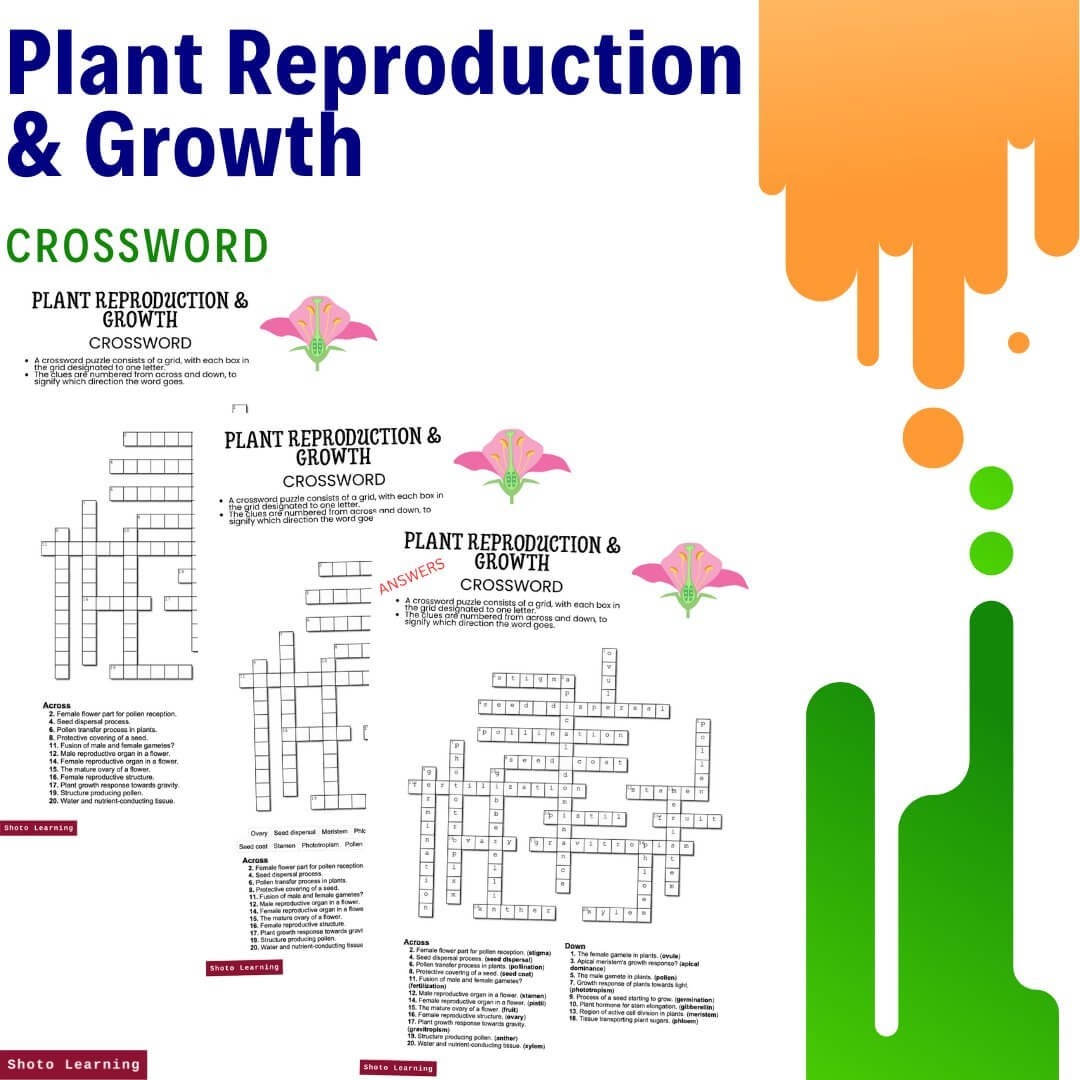 Plant Reproduction Worksheet Fill in the Blank With Answers