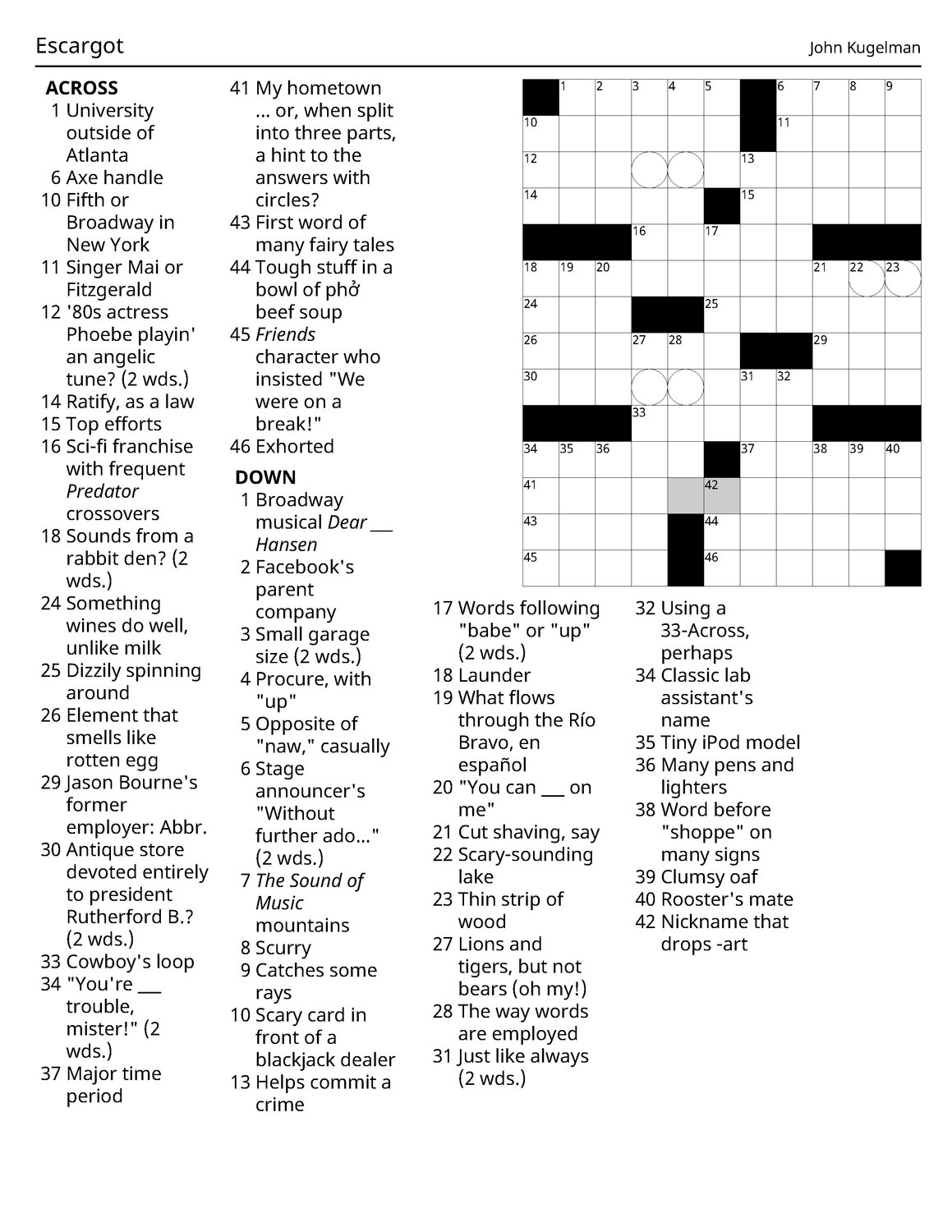 Play On Words Gainesville Resident Creates New York Times Crosswords Bristow Beat