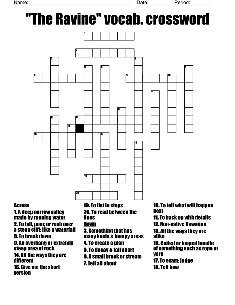 Power Words Crossword WordMint Power Words Crossword WordMint