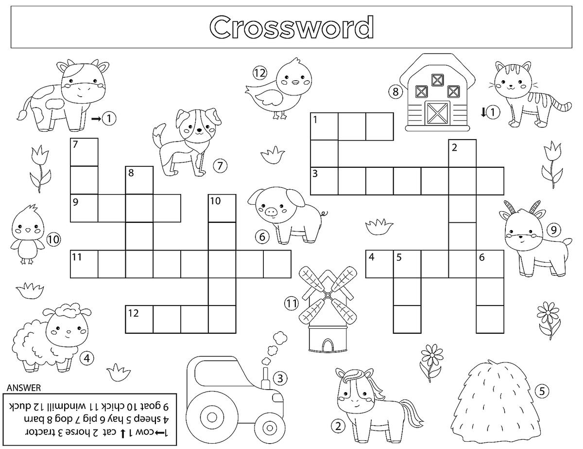 Printable Children s Crossword Puzzles Printable JD