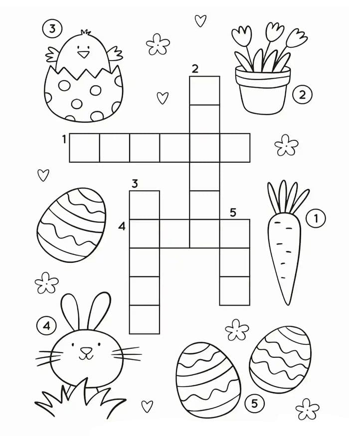 Printable Easter Crossword Puzzles PrintableLib Printable Easter Crossword Puzzles PrintableLib