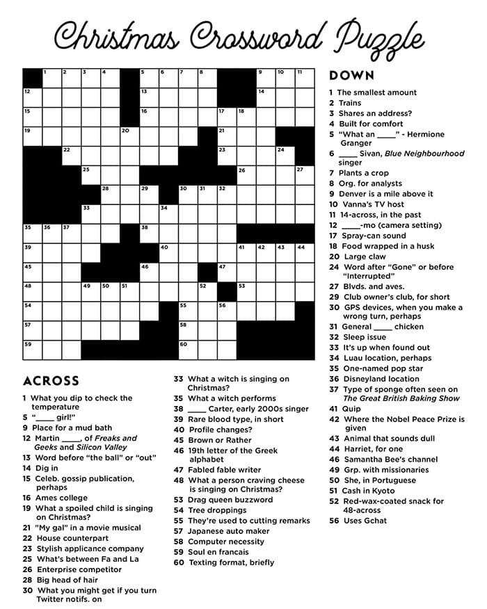 Printable Hard Christmas Crossword Puzzles Free Download And Print Printable Hard Christmas Crossword Puzzles Free Download And Print