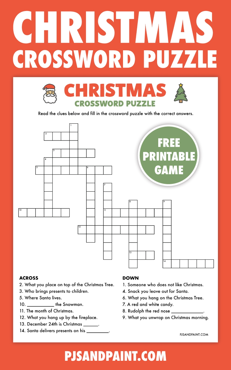Printable Holiday Crossword Puzzles Fanny Printable
