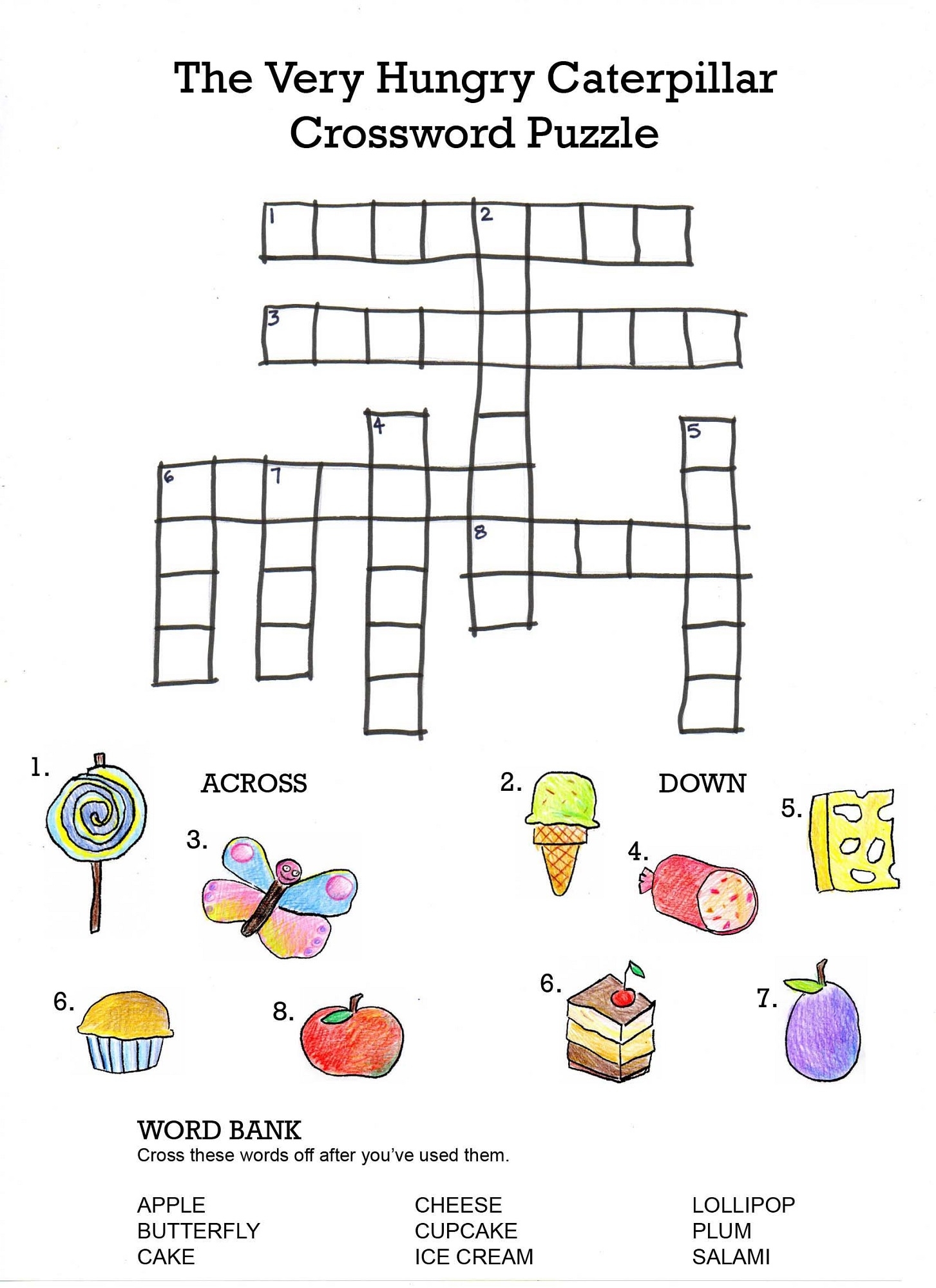 Printable Kids Crossword Puzzles Free Coloring Pages To Print