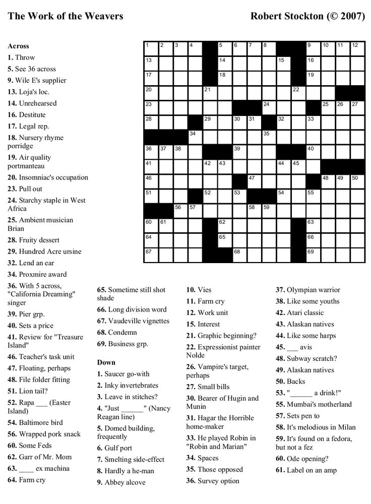 Printable Thomas Joseph Crossword Puzzle For Today Free Printable 