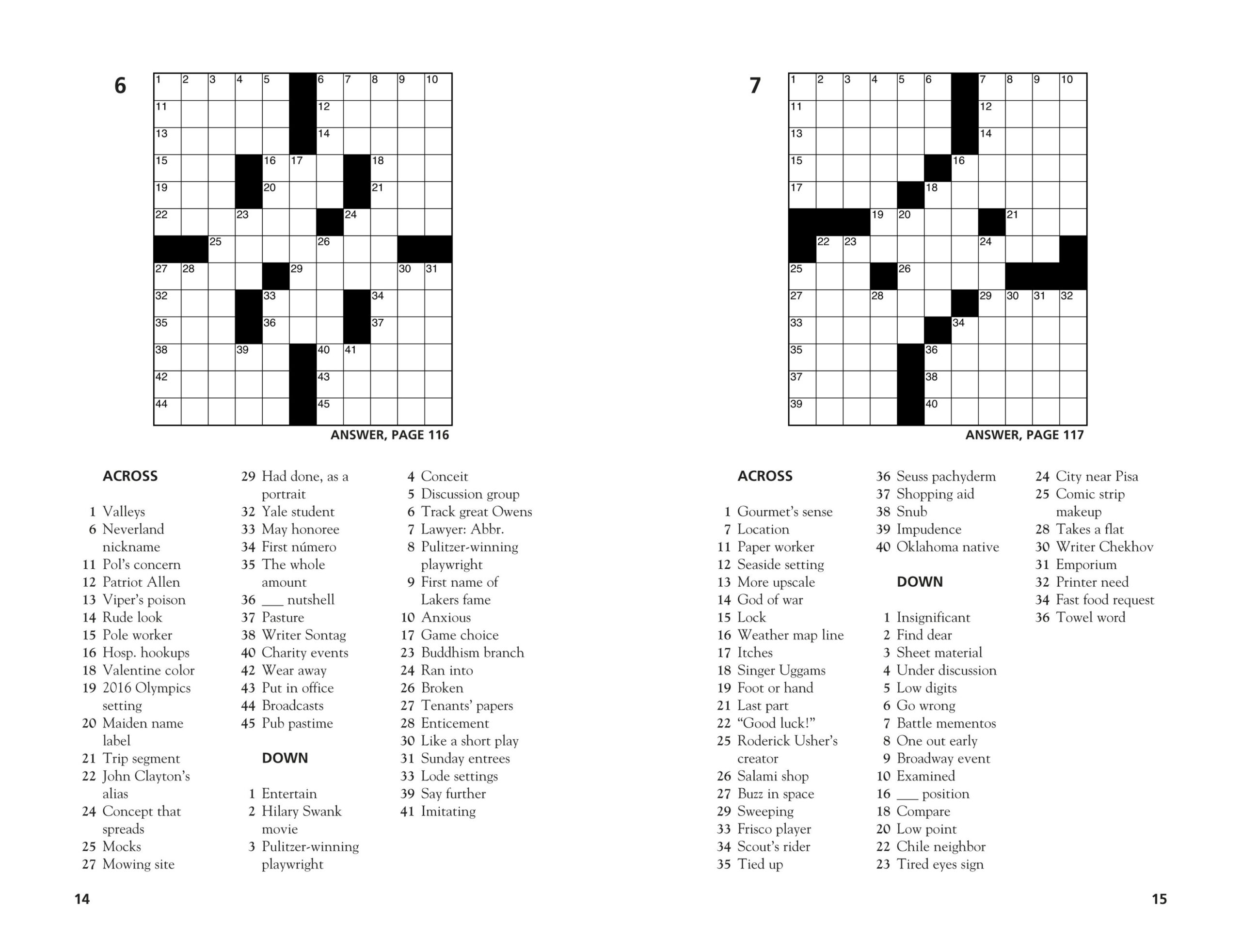 Printable Thomas Joseph Crossword Puzzles FREE Printable