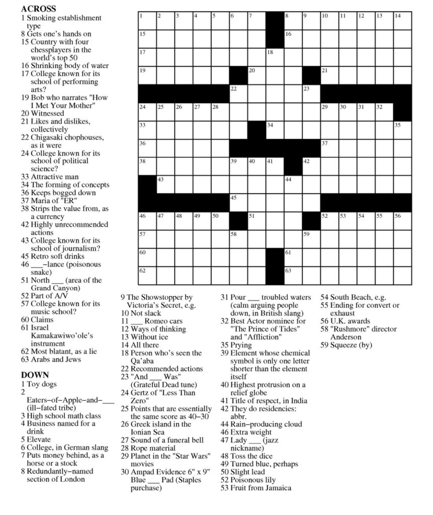 kc star crossword puzzle