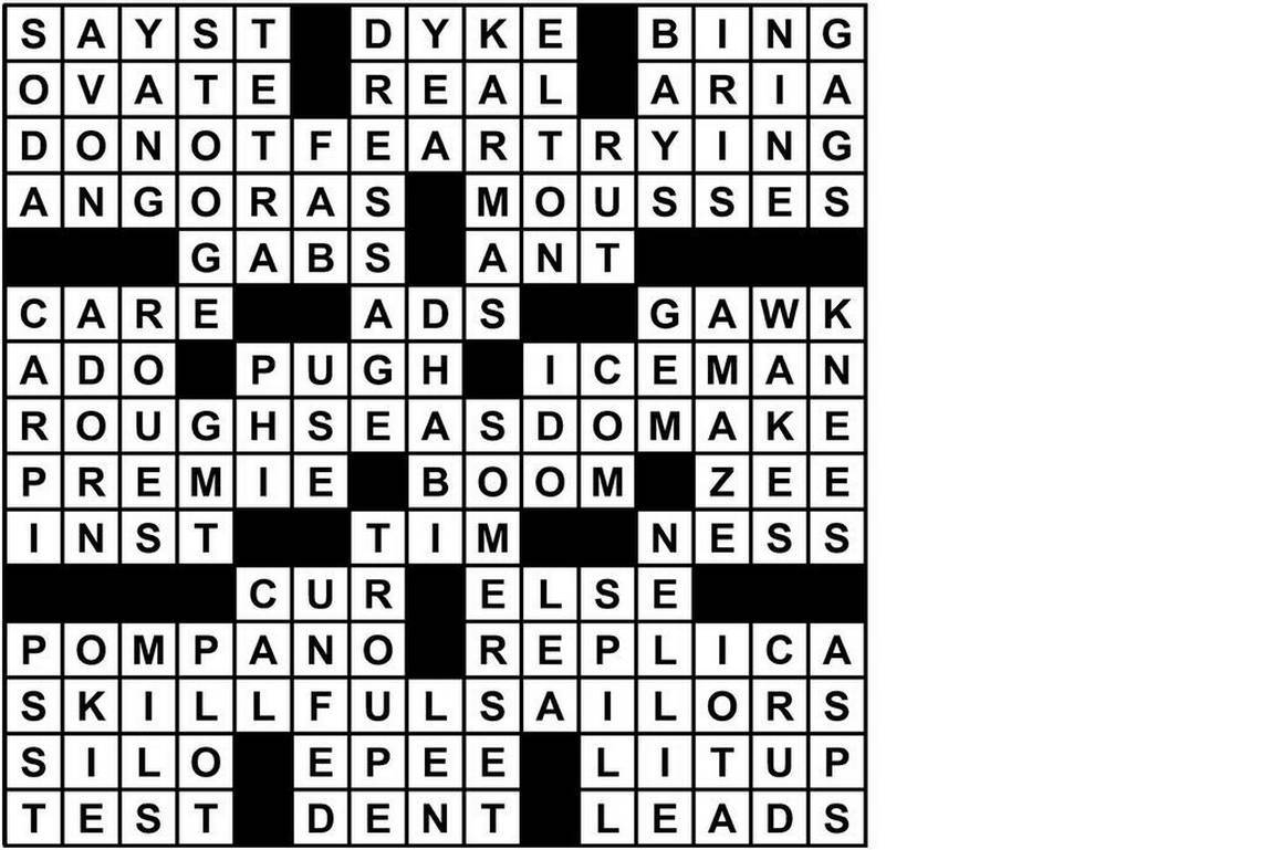 Printable Universal Crossword Puzzle Free Printable Crosswords