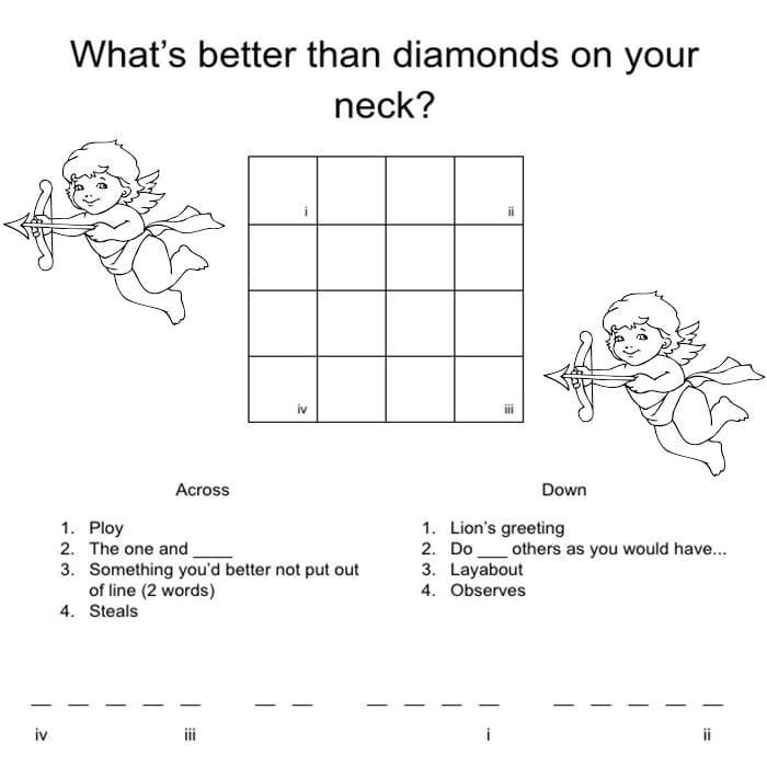 valentine crossword puzzle valentine crossword puzzle