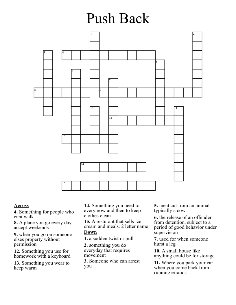 Push Up Crossword Clue Push Up Crossword Clue