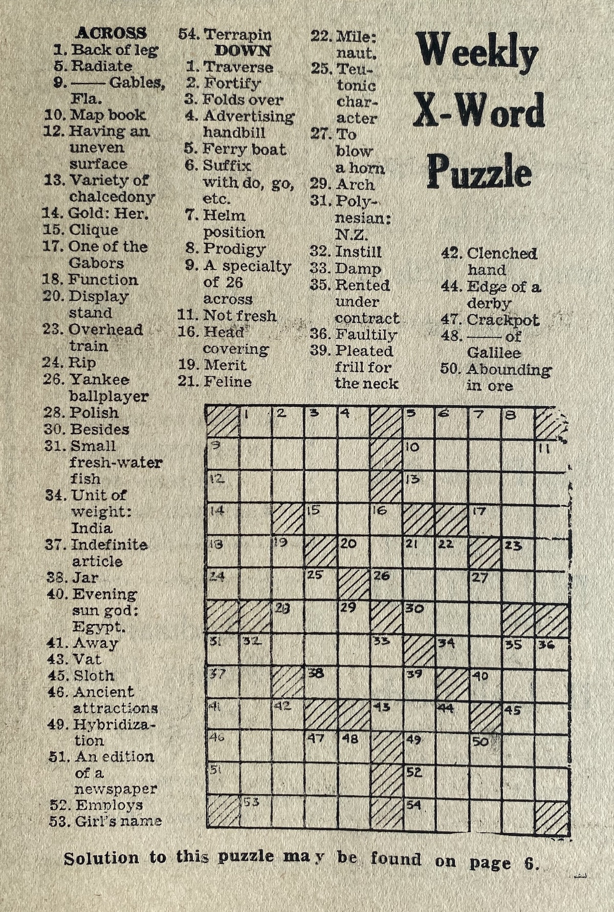 Puzzle From 1965 Hello Oxford Puzzle From 1965 Hello Oxford