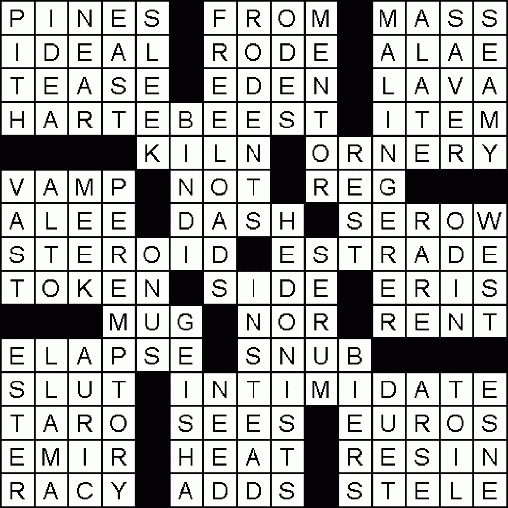 rent crossword clue