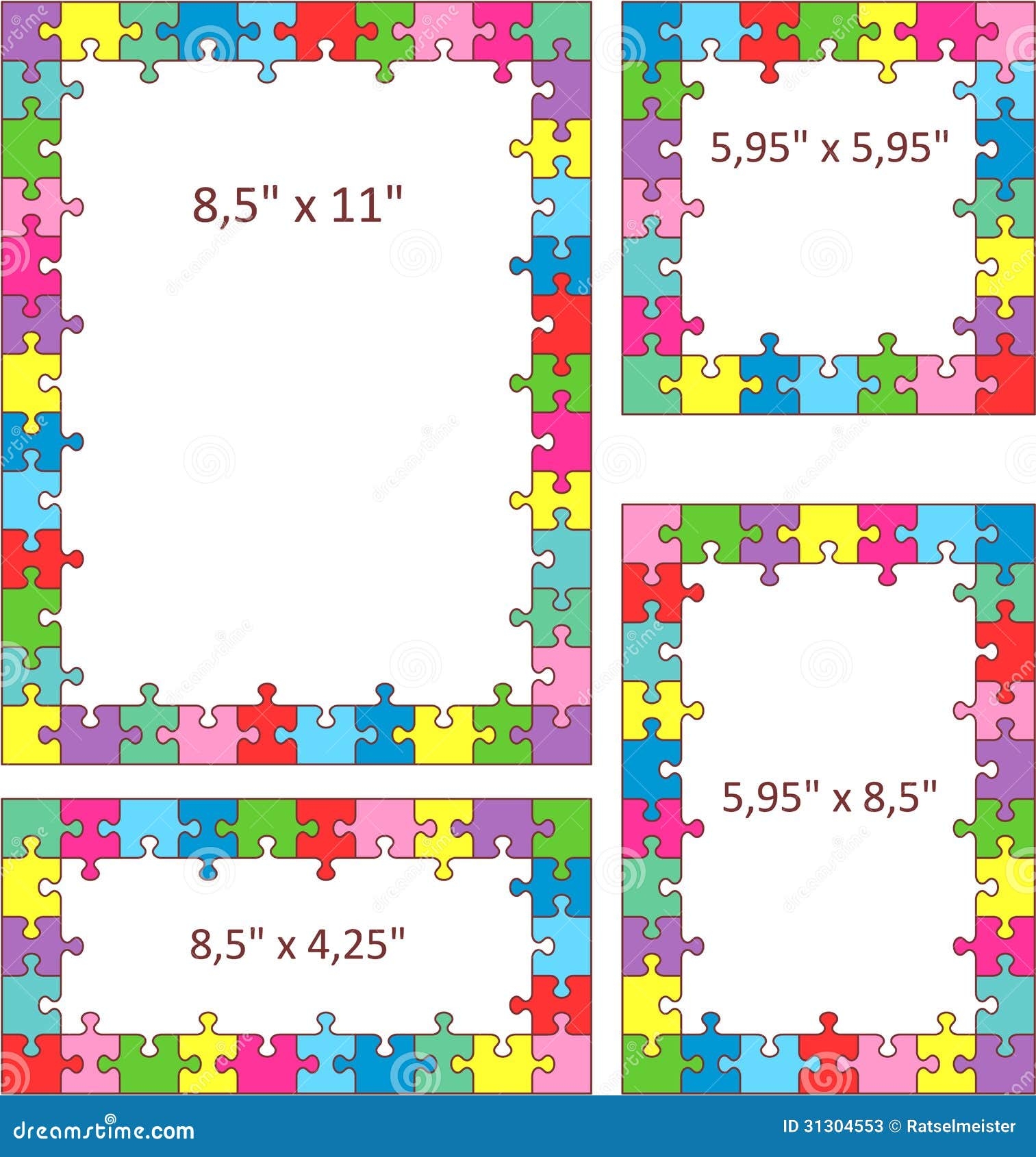 Puzzles Border Illustrations Vectors Puzzles Border Illustrations Vectors