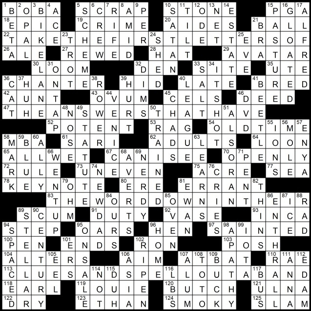 Reader s Digest Crossword Free Printable Crosswords