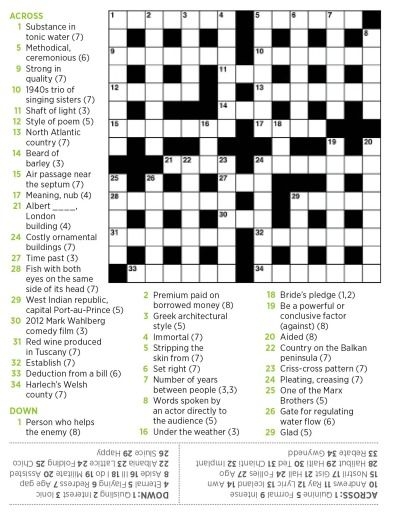 Readers Digest Easy Crossword Puzzles Easycrosswordpuzzlesprintable Readers Digest Easy Crossword Puzzles Easycrosswordpuzzlesprintable