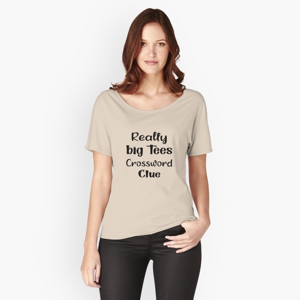 Really Big Tees Crossword Clue Essential T Shirt For Sale By StarrWell Redbubble